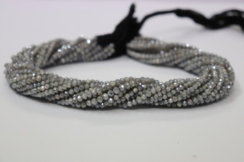 Perles en labradorite véritable 3.5mm la pierre bienveillante pour vos bijoux faits main