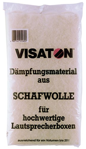 Preisvergleich Produktbild Visaton 5069 Dämpfungsmaterial aus Schafwolle für hochwertige Lautsprecherboxen