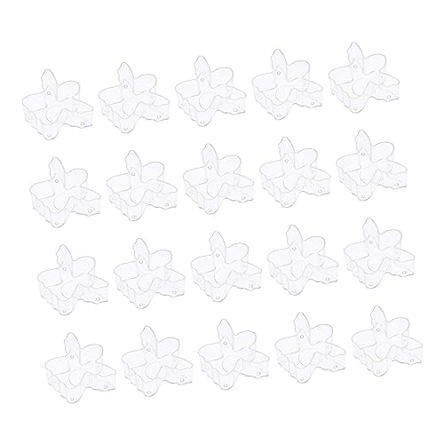 Gogogmee 20pcs Christmas Candle Shells Tool for Holiday Decorations Stylish Plastic Holder for Tea Light Candles for Festive Crafts and Relaxing Moments