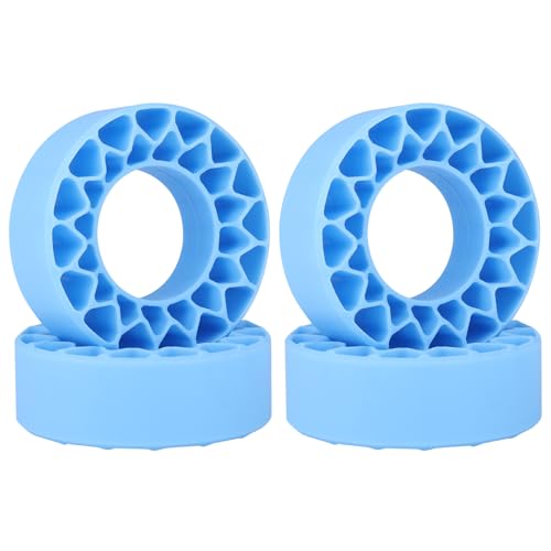 HobbyPark 1.0 Tires Silicone Inserts Foam fit 56-58mm*24mm for 1/18 1/24 Scale RC Crawler Truck, Super Soft, 4pcs (Light Blue)