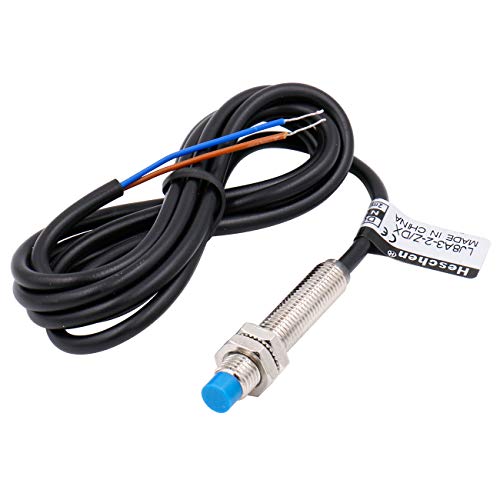 Inductive Prox Sensor, M5 Barrel, R: 1mm, 3 Wire NO PNP, 10-30VDC, Flush, Pigtail with Male end M8 Conn, BI1-EG05-AP6X-0.2-PSG3M