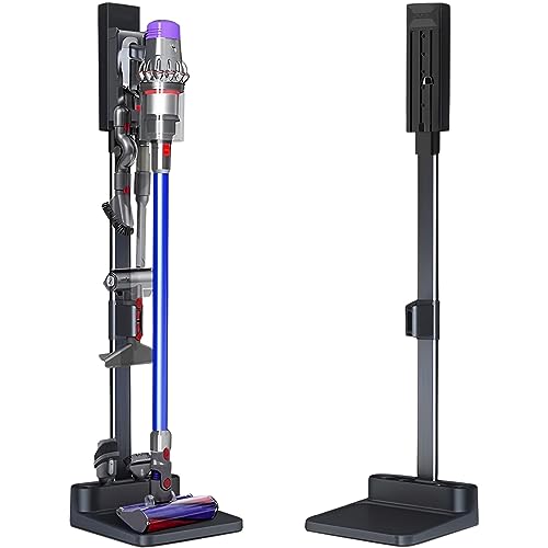 Freestanding Holder for Dyson Vacuum Stand – Suitable for Dyson V6 V7 V8 V10 V11 V12 V15 Vacuum Cleaners, Elegant and Stable Design – Charcoal Black