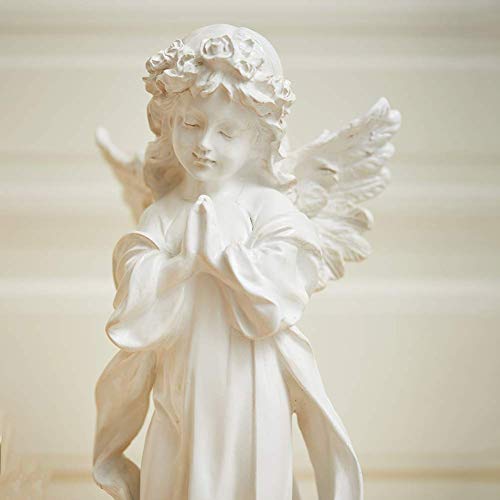 Figurine d'ange en prière pour déco église et maison blanche - 7
