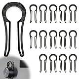 15 Stück Backofentür Kindersicherung Herdknopf-Abdeckungen Schutz Kinder Tiere Herdschutzgitter Kindersicherung Sicherheitsbarriere Herd Knöpfe Gasherd Ofen Baby-Herdschutz (Schwarz)