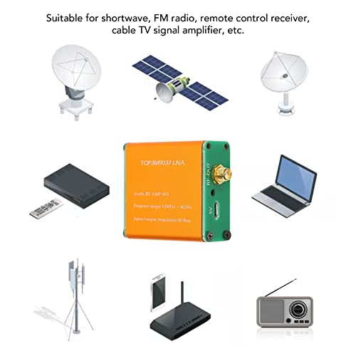 Generic 0.1MHz?6GHz Full Band Low Noise Amplifier Professional 20dB High Gain LNA RF Power Preamplifier Module (Ship with 2500mAh Li Ion Battery), Genericrfmbyo9gh8-11