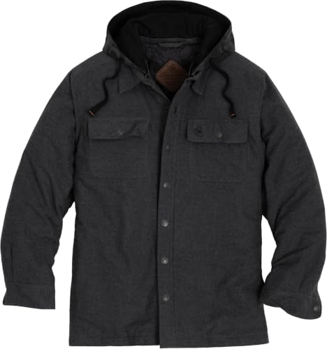 Image of Legendary Whitetails Men's Ccw Hooded Flannel Shirt Jacket Quilted Shacket