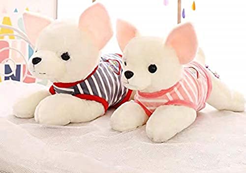 Image of A Little Swag Pink Jacket Stuffed Dog Soft Back Plush Animal Figure Toy for Car Hanging for Girls and Boys (25 cm)
