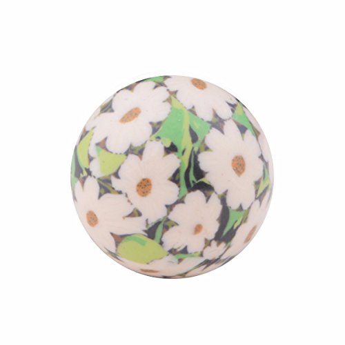 EUDORA Harmony Bola 20mm New 23 Colors Special Hand Painted Inner Ball Musical Chime White Flower