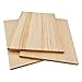 3 PCS Tableros Rectangulares de Madera Sin Terminar Bloques de Madera para Manualidades, 30x20x1cm Bloques de Madera en Blanco para Tallar, Pintar y Quemar