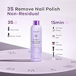 Acetone Nail Polish Remover: Professional Soak off Gel Nail Polish Remover Enriched with Natural Grape Seed Oil 8 Fl Oz for Acrylic Nail Glue Dip Powder for Home Salon - Image 4