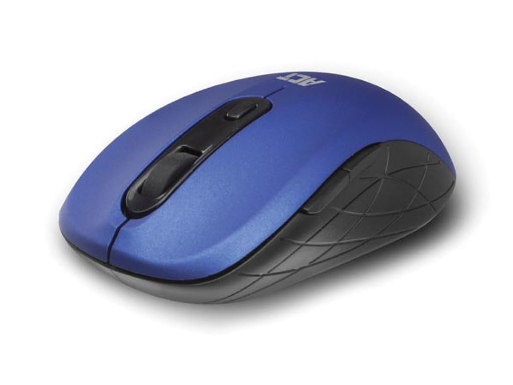 ACT Ratón inalámbrico Azul - 1600 dpi - Mini dongle USB de 2.4 GHz - zurdo y diestro - Ligero - AC5140