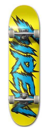 Skateboard 8 Siren Complete Team Shocker Bleu et Jaune idéal pour rider en ville