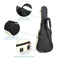 Housse de guitare en tissu Oxford imperméable avec bandoulière réglable Orange et marron - Les Beatles, Paul McCartney, John Lennon, RIngo Starr, George Harrison Housse de guitare en tissu Oxford imperméable avec bandoulière réglable Orange et marron – Image 3