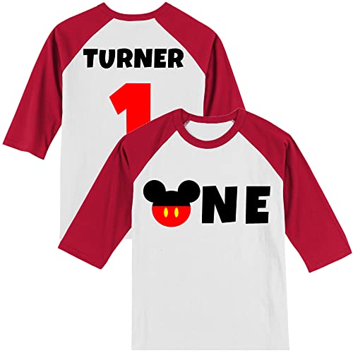 Urban Smart Personalized Mickey's 1st Birthday Shirt. Birthday Gift. First Birthday Shirt.