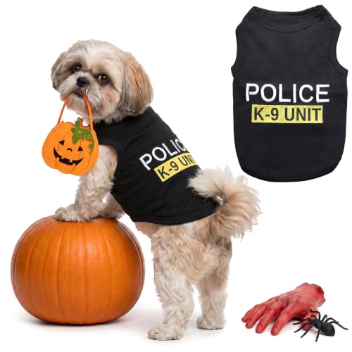 Parisian Pet Dog Halloween Costume - Police K-9 Halloween Shirt for Dogs
