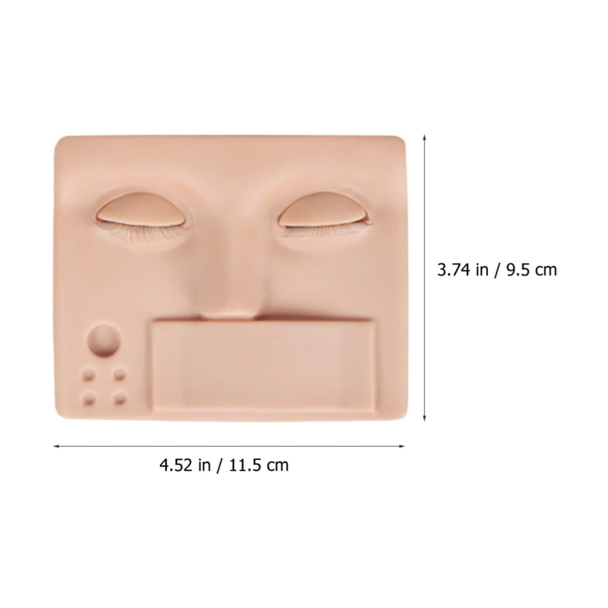 Lash Mannequin Head Practice Kit Removable Realistic Eyelids Silicone Material for Beginners and Advanced Professionals for Lash Extension Practice
