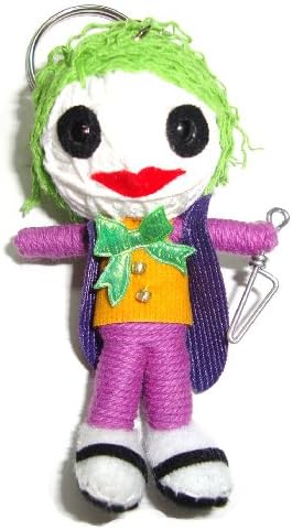 Joker Voodoo String Doll Keyring Keychain