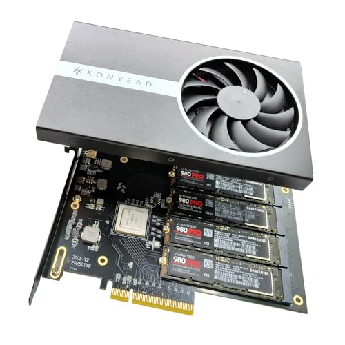 Quad PCIe 4.0 NVMe M.2 SSD Adapter PCIe x8 (IX8024)