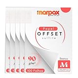 Papel Offset 90g A4 210x297mm Branco Marpax 500 fls