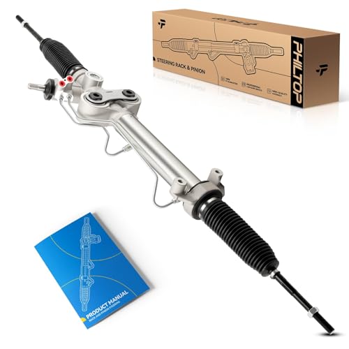 PHILTOP Hydraulic Power Steering Rack and Pinion Assembly Direct Fit 2007-2014 Tahoe, Suburban 1500, Yukon, Yukon XL 1500, Escalade, Escalade ESV, 2007-2013 Escalade EXT, Avalanche Replace No.22-1145