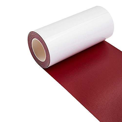Image of Leather Repair Patch Kit Burgundy 4 x 60 inch Leather Repair Tape Self Adhesive Patch for Furniture, Couch, Sofa, Car Seats Computer Chair First Aid Vinyl Repair Kit