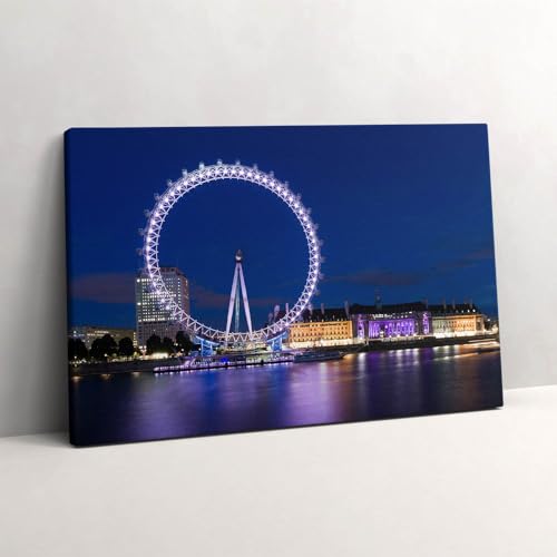 Murale d'art Tableau Photo sur Toile haute définition de la grande roue London Eye