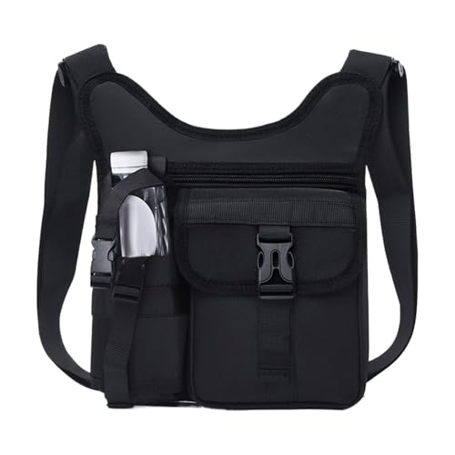 Zestivra メンズショルダーバッグ - 男性用スリングバッグ - ファッション コンパクト メッセンジャー 仕事 アウトドア ジム カジュアル ビジネス ランニング スポーツ ワークアウト ハイキング 旅行