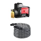 Bundle aus T.I.P. Inverterpumpe DHWA 5000-5 INV - Hochleistungsfähige, energieeffiziente Gartenpumpe + T.I.P. Saugschlauch - Ansaugschlauchgarnitur 7 m Kunststoff