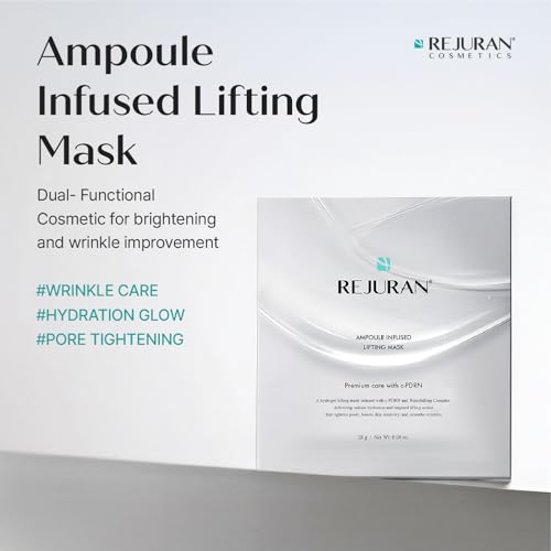 Image of REJURAN Ampoule Infused Lifting Mask, DOT c-PDRN Hydrogel, 4 Count