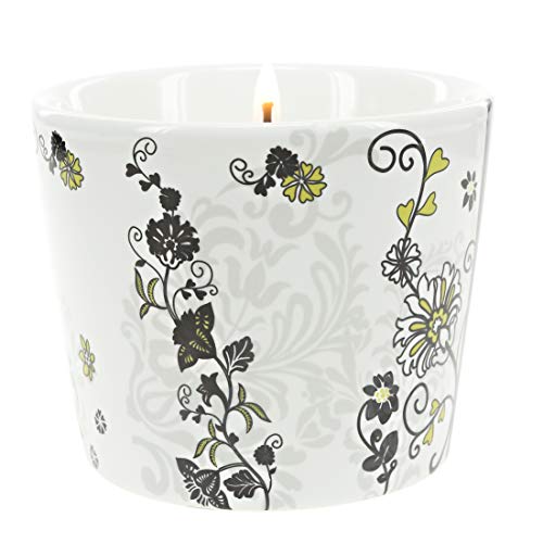 Pavilion Gift Company Friend-Single 8 Oz Soy Wax 100% Lead-Free Cotton Wick In Stoneware Vessel Candle, Black #TOP3