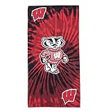 Northwest NCAA Wisconsin Badgers Unisex-Adult Beach Towel, 30" x 60", Psychedelic