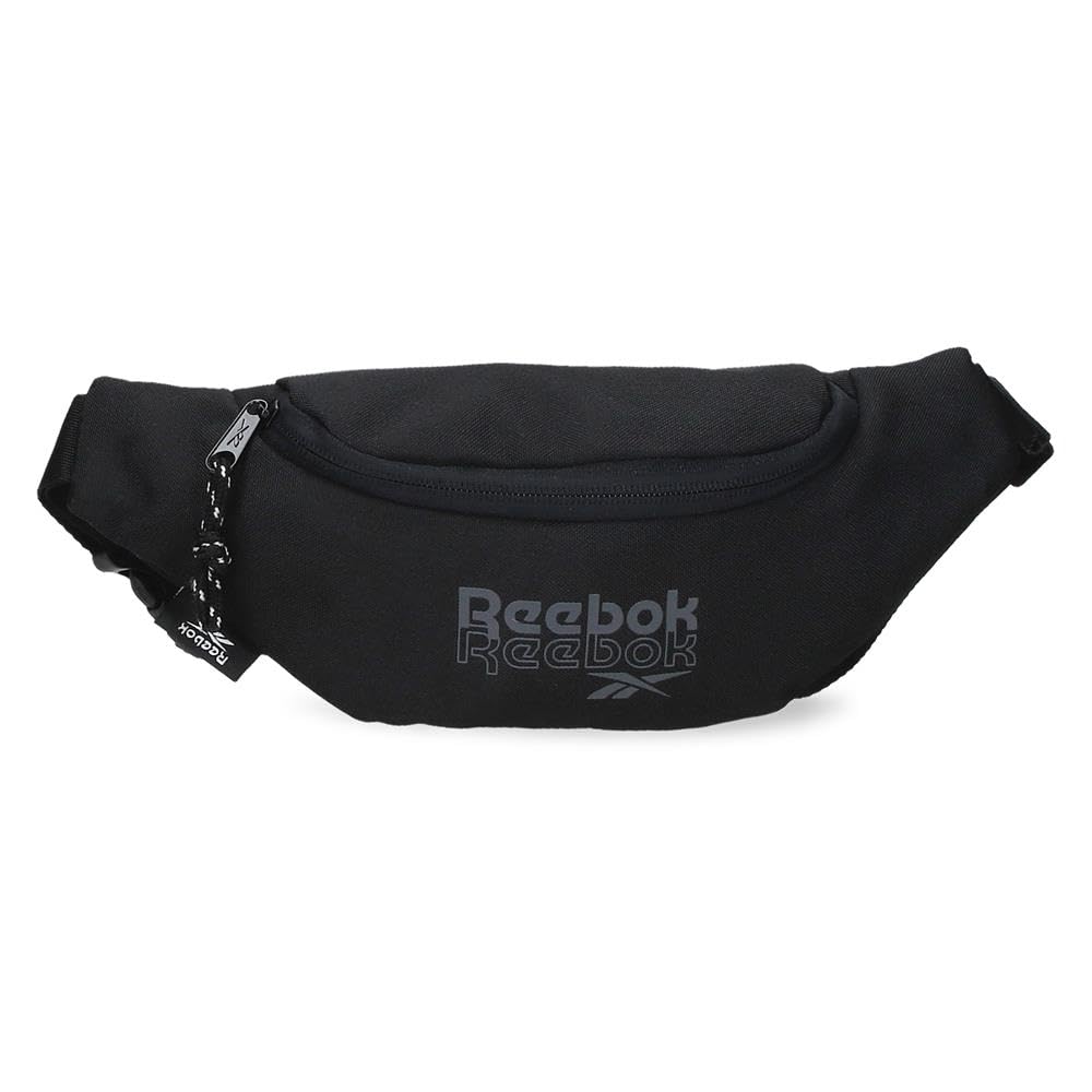Reebok ONA Waist Bag Black 27x11x6.5cm Polyester by Joumma Bags