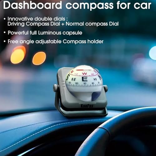 KanPas V-39-L Dashboard Ball Compass