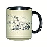 Matériau de qualité supérieure : Ce mug est fabriqué en céramique durable, avec un revêtement lisse et homogène pour une prise en main agréable. Le fond poli et l’anse courbée sont conçus avec soin, offrant à la fois un confort tactile et une finition raffinée.