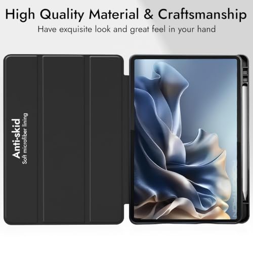 Image of Robustrion Case for Moto Pad 70 Pro 13 inch Cover Case with [Pencil Holder] [Soft Flexible Case] for Motorola Pad 70 Pro 13 inch Cover Case [Auto Sleep Wake Support] - Night