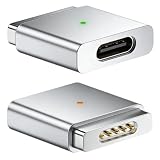 1 adattatore da USB C a magnetico per Magsafe 2,PD 100W T teste da tipo C a magnetico 2 Power Converter di ricarica, compatibile con MacBook 15inch A1398/MC976/MD506/ME665/ME293/ME294 2013-2015