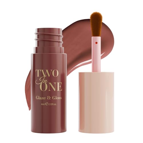Image of Character Two in One- Glaze & Gloss | Bold Color + High-Shine Lip Gloss | Lightweight, Smudge-Proof & Transfer-Resistant | Non-Sticky, Comfortable Wear | Travel-Friendly & Long-Lasting (CTO402, 4ml)