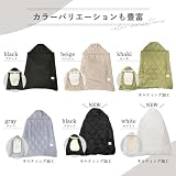 【colulu】 ハグウォーマー 抱っこ紐 防寒ケープ ブランケット ベビーカー 冬 防風 撥水加工 フード付 ポケット付 (ベージュ) の画像8