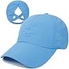 HGGE Womens Criss Cross Ponytail Baseball Cap High Messy Bun Ponycap Trucker Hat Quick Drying Mesh Dad Hat for Outdoor Sports