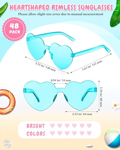 Kanayu Mixed Style Rimless Sunglasses Retro Party Favors Eyewear for Bachelor Party Photoshoot Costume Accessories2