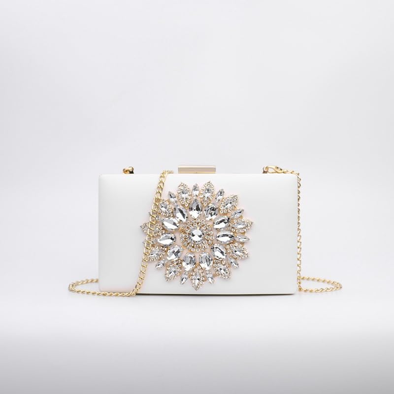 Women's Banquet Bag Hand-held Chain Bar Crossbody Small Square Bags image 4