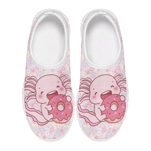 Axolotl Shoes for Girls with Slip-on Design, Lightweight Anti-Slip, Breathable, for School Camping Outing2