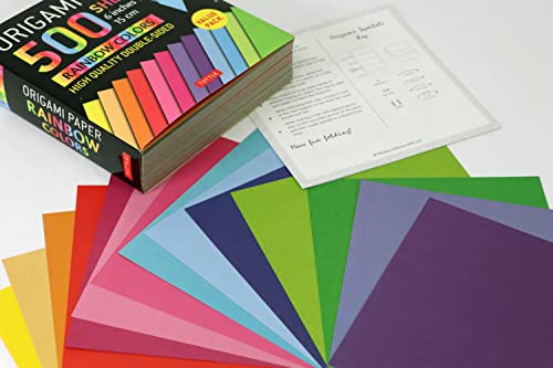 Origami Paper 500 Sheets Rainbow Colors 6 (15 CM): Tuttle Origami Paper: High-Quality Double-Sided O