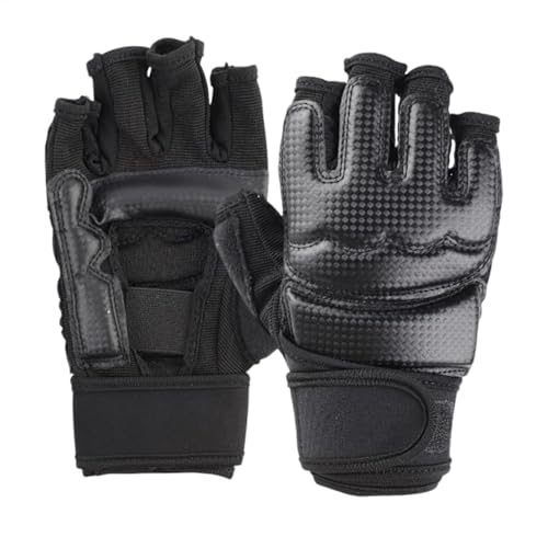 Mma Gloves - Guanti da boxe senza dita, per muay thai, MMA, kickboxing, karate, mezze dita, per arti marziali, muay thai, allenamento per uomini e donne