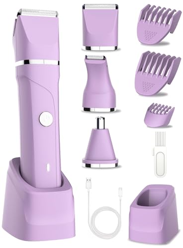 AREYZIN Bikini Trimmer for Women,Painless Electric Shaver for Women,3 in 1 Pubic Hair Trimmer,USB...