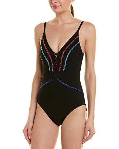Profile by Gottex Women's V-Neck One Piece Swimsuit