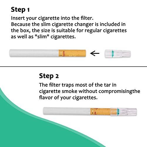 100 Pcs Filtre à Cigarette Jetable Porte-Filtre à cigarette avec Convertisseur de Cigarette Fin Embout Anti Goudron Anti nicotine - Image 5