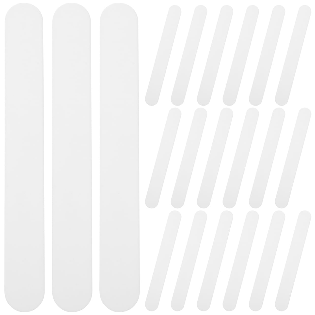 POPETPOP 25 Pcs Tongue Depressors - Plastic Spatulas for Dentist Healthy Oral Care,Popsicle Sticks for Food, Laboratory White Tongue Scraper