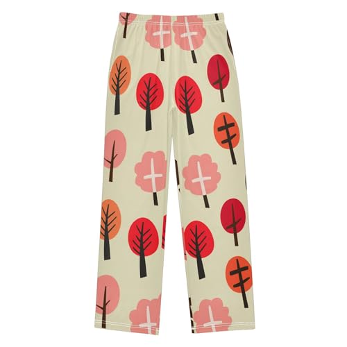 Trees Yellow Pajama Pants with Pockets 6-8Y A2304731