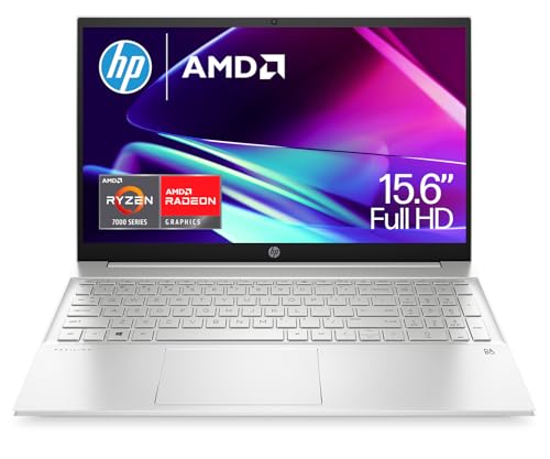 HP Pavilion 15.6 Laptop | AMD Ryzen 7 7730H Processor | 16GB RAM | 512GB SSD | AMD Radeon Graphics | FHD Display | Up to 8hrs battery | Windows 11 | Audio by B&O | Natural Silver | 15-eh3000sa